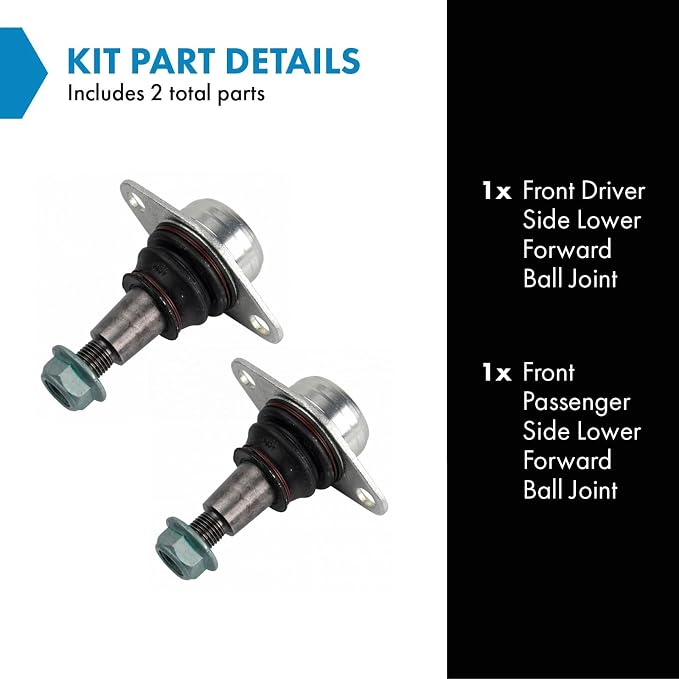 TRQ Front Lower Forward Ball Joint Driver and Passenger Side Compatible with 2011-2017 BMW X3 2015-2018 BMW X4