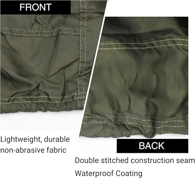 EliteShield Lightweight ATV Cover, Weatherproof Quad Cover, Water and wind resistant Four Wheeler Cover for Polaris Kawasaki Yamaha Suzuki Honda Arctic Cat Can-Am, Olive Drab Color fits up to 86" Long