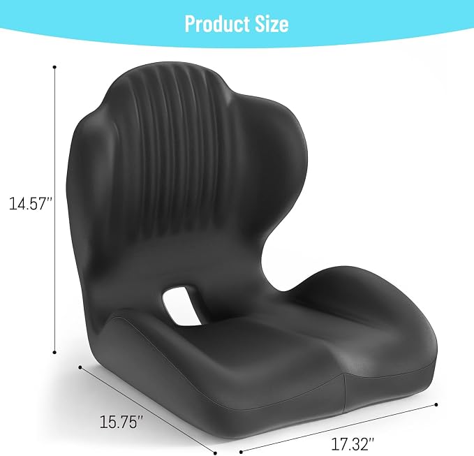 Ergonomic Seat Cushion, Office Chair Seat Cushions with L-Shaped Design, Memory Foam Seat Cushion for Home Car Chair Wheelchair