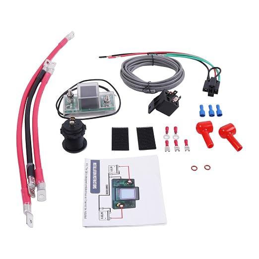 HOLDWELL 12V Dual Battery Connect & Monitor Kit UTV-SBI-CM UTVSBICM Compatible with Honda Pioneer 500 700 1000