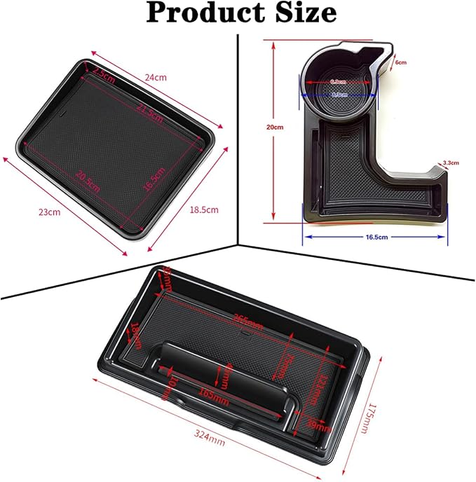 Car Interior Center Console Gear Shift Storage Tray Organizer for Suzuki Jimny 2019 2020 2021 2022 2023 2024 2025 4WD for Automatic Transmission