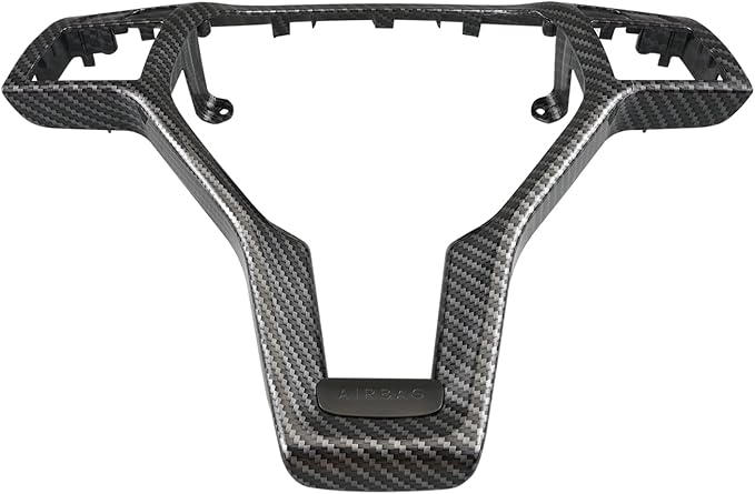 Bevinsee Steering Wheel Decoration Cover Trim Compatible with Mercedes Benz C-CLASS W204 C63 E-CLASS W212 E63 E-CLASS W207 E63 CLA-CLASS W117 CLA45 C218 CLS-Class Coupe 2012-2014