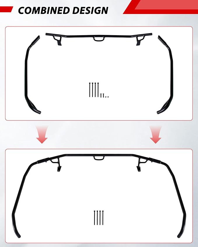 Rear Rack Extender for Polaris Sportsman 570 450 H.O. 2021-2026, Heavy Duty Steel Rear Cargo Rack Extender for Polaris Sportsman 450 570 H.O. 2021+ Accessories, Replace #2884841