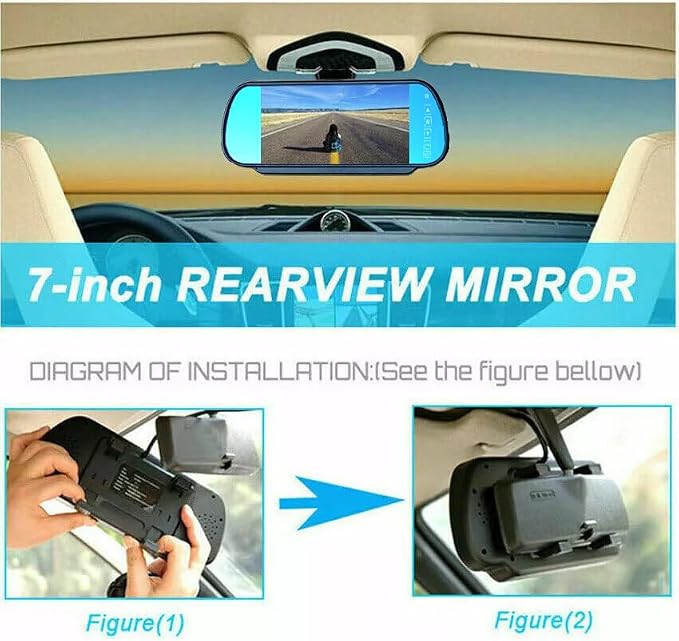 Backup Camera Compatible for Chevrolet Express GMC Savana Cargo Van Transporter Chevy Express/GMC Savana Explorer Replace Thrid Brake Light (with Monitor)