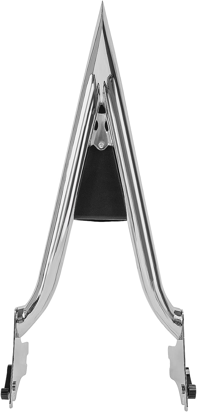 Detachable Chrome Sissy Bar Passenger Backrest Rear Pad Compatible for Harley Davidson Touring 1997-2008 Road King Electra Glide Street Glide FLHR FLHX FLHT FLTR [26 Inches]