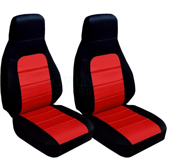 Totally Covers Compatible with 1990-2000 Mazda MX-5 Miata Seat Covers: Black and Red (22 Colors) Bucket