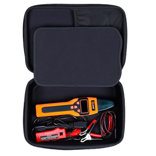 KZYEE Timing Light Protective Case for KT60 / KT80 – EVA Hard Storage Case Designed for Automotive Ignition Timing Lights (13.4" × 8.3" × 4.9")