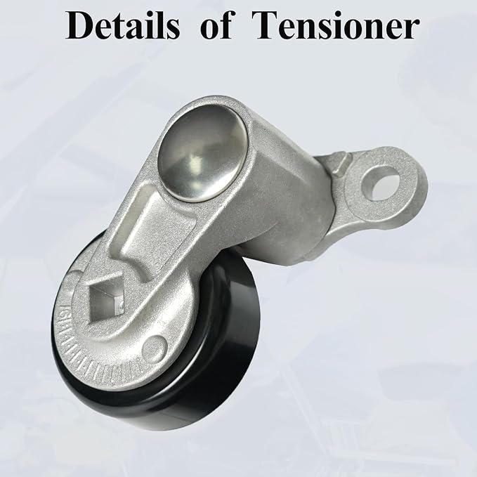 A/C Drive Belt Tensioner Kit Fits for Chevy Silverado 1500 Avalanche Express Suburban Tahoe GMC Savana Sierra Yukon Cadillac Escalade 1999-2008, P/N: 19311139, 38159, ACK040378HD