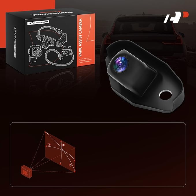 A-Premium Rear View Backup Camera Compatible with Toyota | Parking Camera for 2019 2020 2021 2022 Corolla