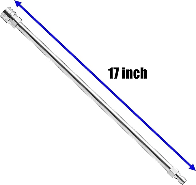 M MINGLE Pressure Washer Extension Wand, Power Washer Lance, 17 inch, 1/4 inch Quick Connect