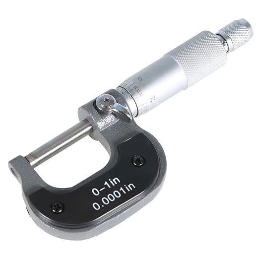 marddpair Micrometer 0-1 Inch 0.0001 Inch Precision Outside Micrometer Carbide Tipped