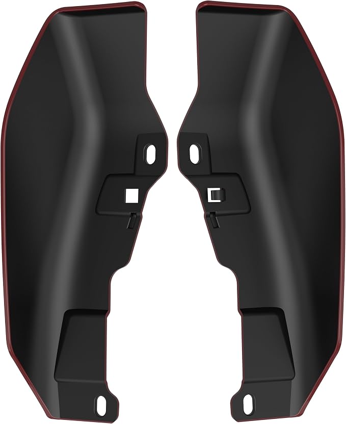 Color - Matched Mid Frame Air Deflectors Heat Shield, Perfectly Fit for Harley Touring Models 2009-2026 Billiard Red