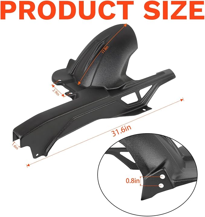 Motorcycle Mudguard Extender Extension Replacement for BMW F900XR F900R F900 XR 2020-2026 Rear Mudguards Splash Guard (Type A)