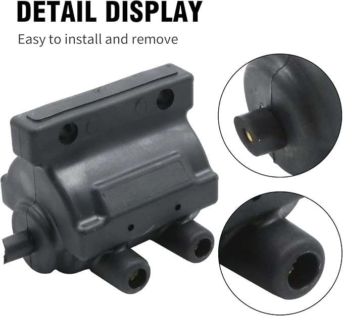 Saihisday DSK6-1 Ignition Coil Kit, Replacement for Harley Sportster 883 1971-2003 Harley Big Twin 1970-1999, Replaces DC7-1