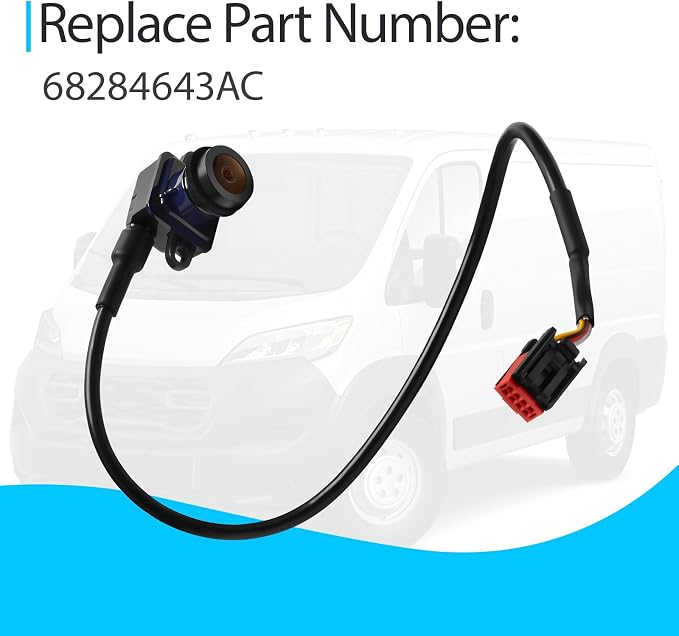 68284643AC Rear View Backup Camera Fits for 2016-2023 Ram Promaster 1500 2500 3500