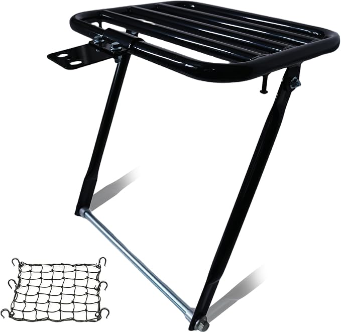 Heavy-Duty Rear Rack for Massimo Baja MB200 Warrior WR65, Mini Baja, Baja Heat, Baja Carbon 6.5 196cc HT65, MB165, 200lbs Load Capacity, Durable Design, Extended Axle & Installation Kit