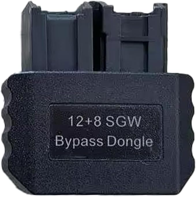 OBD2 FCA 12 8 Bypass Dongle, 12+8 Pin Adapter Connector for Chrysler FCA Security Gateway Module(SGM), Compatible with 2018 and Newer Vehicles,Work with OBD Diagnostic Scanner Tools/Code Reader