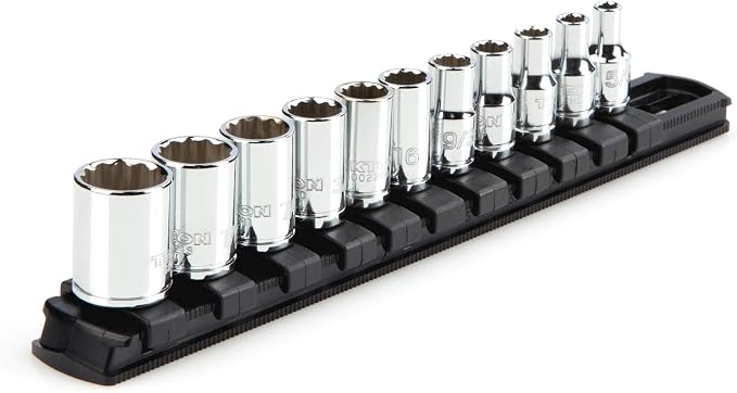 TEKTON 1/4 Inch Drive 12-Point Socket Set, 11-Piece | SHD90103