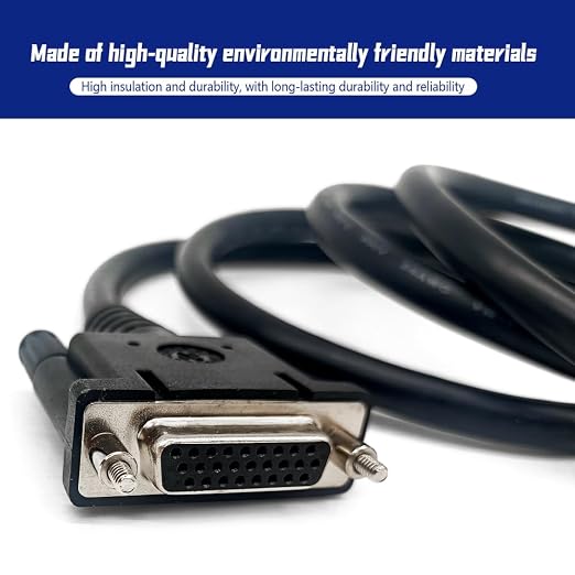 OBD2 DLC Cable for GM MDI2 Scanner Replacement EL-52100 Main Test Cable | OBD2 16-pin to DB26 MDI2 main test cable replacement for GM diagnostic interface EL-52100, stable and plugand-play connection