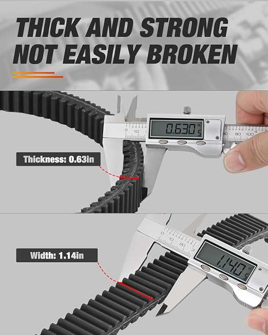 Frokom Drive Belt Compatible with Textron Wildcat XX 2018 2019 2020 2021 2022 2023 2024, Tracker XTR1000 2020-2024, UTV CVT Clutch Belt Replacement 0823-529