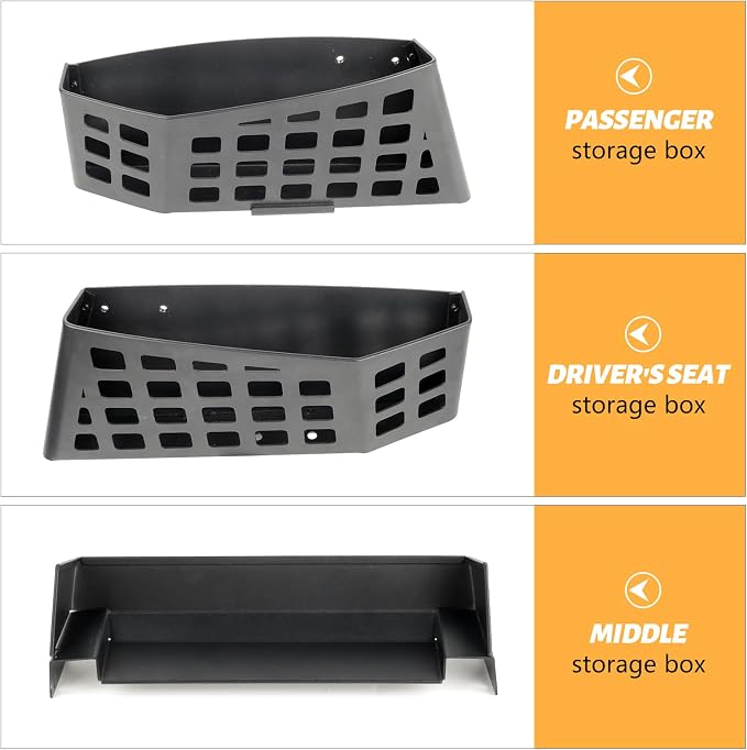 MAIKER Upgrade JK Metal Gear Shift Storage Box Center Console Hanging Box Gear Tray Compatible with 2011-2018 Jeep Wrangler JK JKU 4-door, Tactical Style