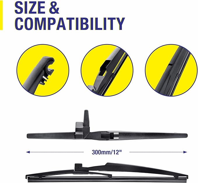 5 PLUS Windshield Wiper Blades Replacement For TOYOTA 4Runner 2024 2023 2022 2021 2020 2019 2018 2017 2016 2015 2014 2013 2012 2011 2010 (Set of 3),24"+20" Windshield Wipers with 12" Rear Wiper Blade