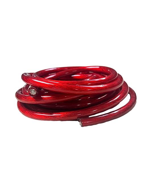 IMC Audio 1/0 Gauge CCA Power Red Wire Cable (50ft Red) Battery Cable Wire, Automotive, Car Audio Speaker Home Stereo System, RV Trailer, Amp Wiring 0 Guage Power Wire Cable 0 Car Audio