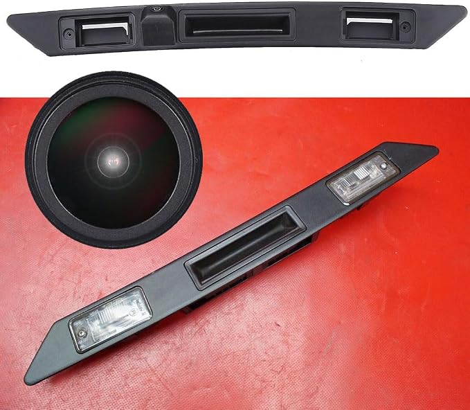 18 mm Lens with Micro Switch Plug and Play with Number Plate Lighting without Keyhole Night Vision HD Reversing Camera Replacement for A3 A4 A6 A6L 8V 8P Q7 RS3 8P1 8PA S3 V6 Allroad Sportback Quattro