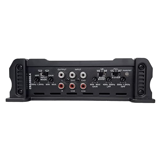 Orion Cobalt Series CBA3500.4 High Efficiency 4-Channel Class A/B Amplifier for Car Audio Stereo - 3500W Max, 500W RMS, 2/4 Ohm Stable, Adjustable Low/High Pass, Bass Boost, MOSFET Power Supply