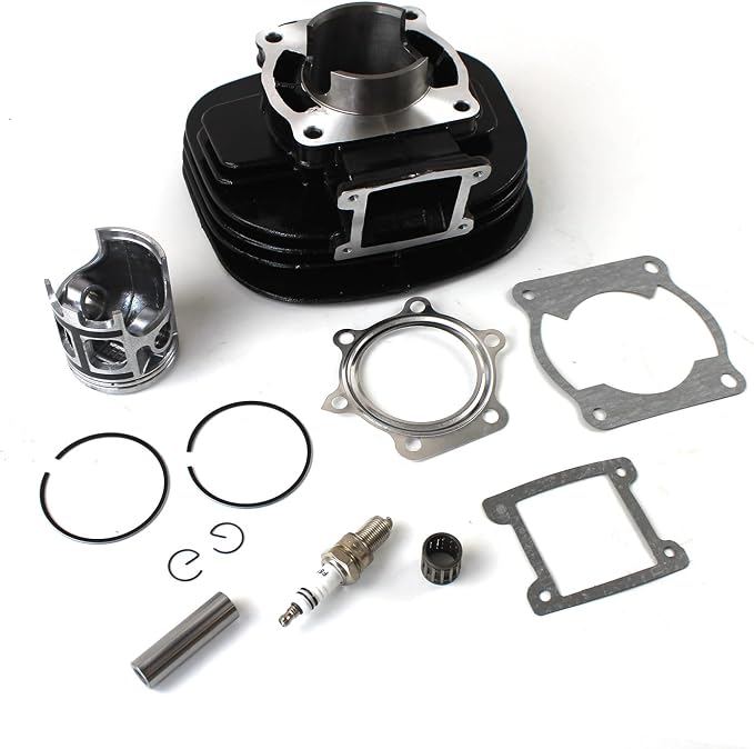 66mm Bore Cylinder Piston Gasket Top End Rebuild Kit 2XJ-11311-02-00 3JM-11351-02-00 Direct OE Replacement Fits Yamaha Blaster 200 YFS200 1988-2006 Complete Engine Repair Set