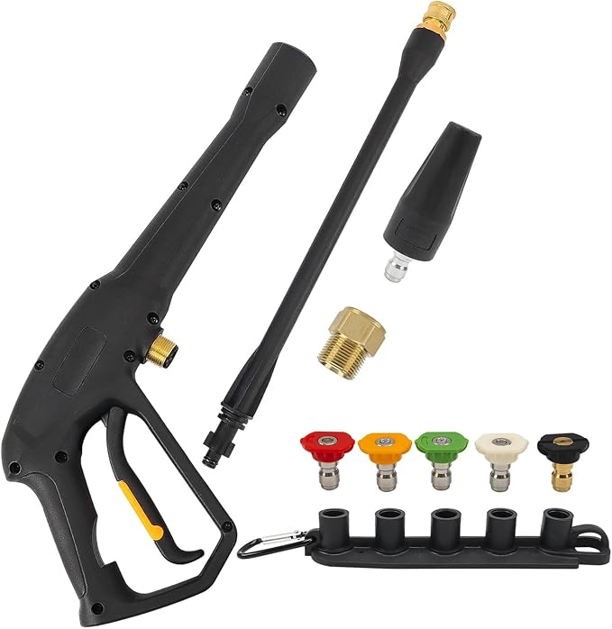 Bear Force Replacement Spray Gun with Extension Wand & M22-15 Connector, Compatible with Some of Ryobi, Greenworks, Craftsman, Kar-cher, SunJoe, Westinghouse, LWQ Electric Pressure Washer Max 1900 PSI