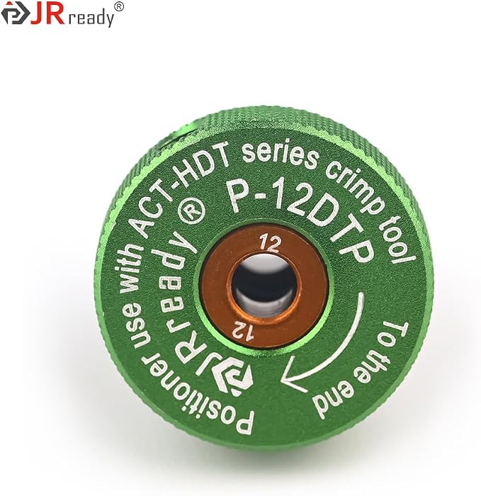 JRready P-12DTP Positioner for ACT-HDT Crimp Tool Crimp contacts suitable for #12 Deutsch DTP&Amphenol ATM Series Solid Contacts