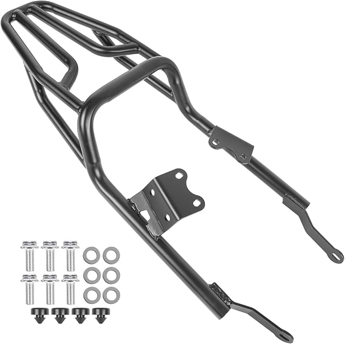Motorcycle Rear Luggage Rack Basket Support Shelf Fits for T-riumph Street Twin 900 2016-2022 Speed Twin 900 2023-2024 Trunk Cargo Carrier Mount Bracket Holder