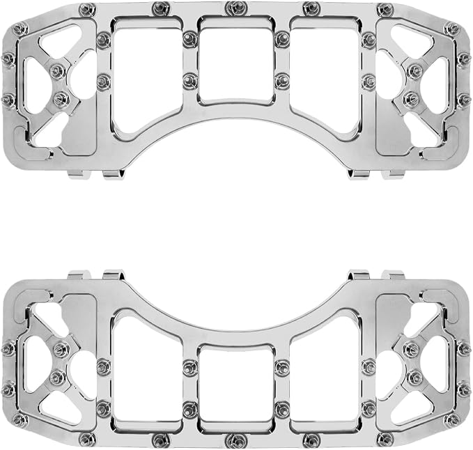 MX Wide Driver Floorboards CNC Aluminum Foot Pegs Fit For Harley Touring Road King Road Glide Street Glide Electra Glide Trike Softail Dyna Chrome
