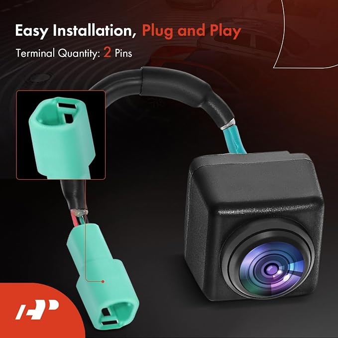 A-Premium Park Assist Camera Rear View Backup Reverse Camera Compatible with Select Chevrolet & GMC & Buick & Cadillac Models - Equinox, Traverse, Terrain, Acadia, Enclave, Escalade, CTS, XT5, Bolt EV