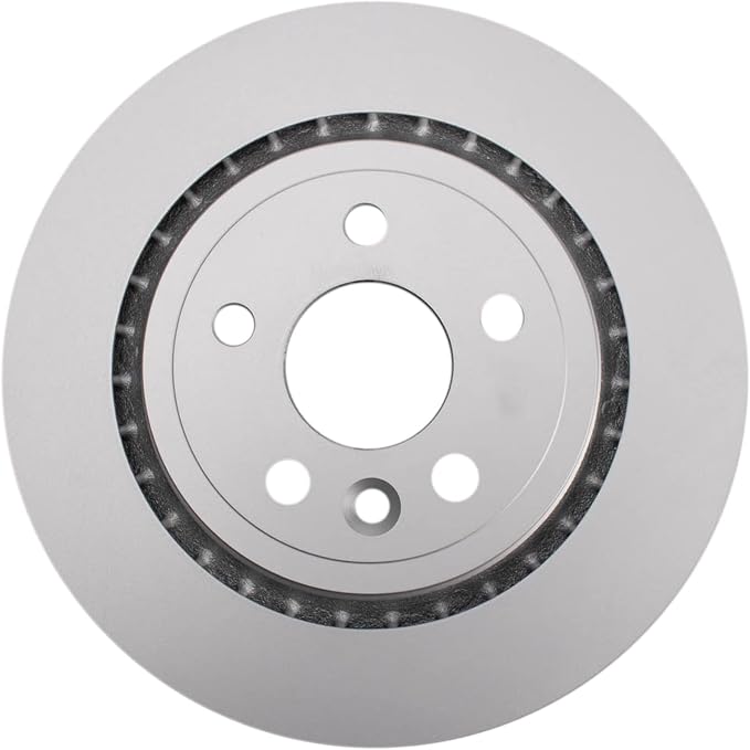 TRQ Rear Brake Rotor Set G Coated Vented Compatible with 2011-2018 Volvo S60 2007-2016 S80 2015-2018 V60 2010 V70 2008-2016 XC70