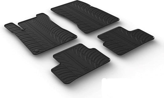 GledringUSA Custom Fit All-Weather Rubber Floor Mats Intended for Mercedes Benz A-Class (W177) 2019-2022 & B-Class (W247) -2019-2024, No Trimming Required, Tailored Custom Fit