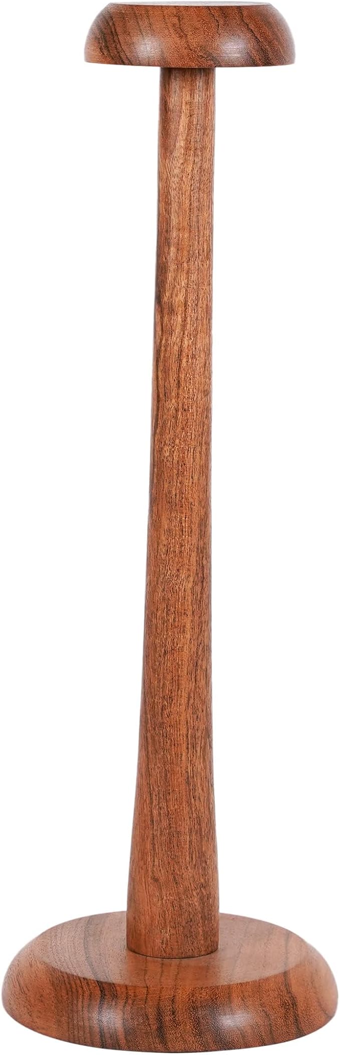 Mythrojan Solid Wood Hat Display Stand 14.5 Inch with Durable Wooden Hat Holder for Medieval Renaissance Cosplay, Halloween & Vintage Hats – Natural Brown