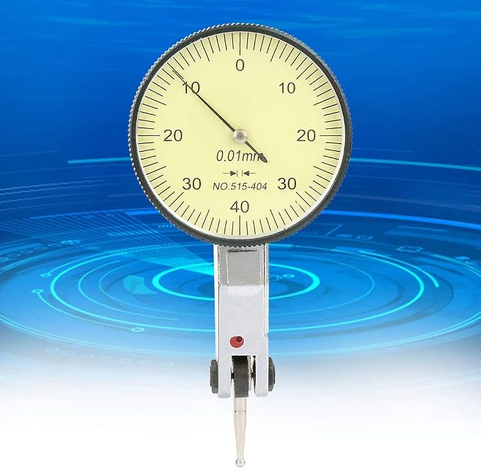 Dial Test Indicator, Lever Test Indicator Aluminum Dial Gauge Meter Tool for Precise Measurement