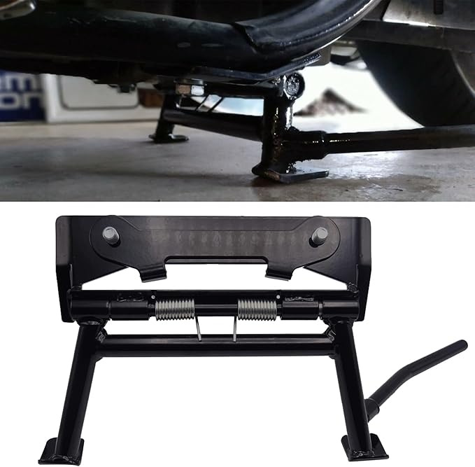 Wsays Center Stand Upright Heavy Duty Steel Compatible with Harley Touring Street Electra Glide Road King FLT FLH 1980-2008 Models