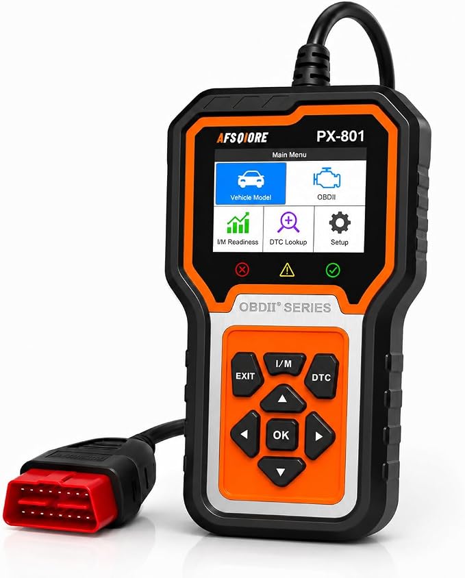 OBD2 Scanner Check Engine Light Car Code Reader Clear Error Codes ABS SRS SAS Etc Full Vehicle System Diagnostics Tool Compatible with Toyota Honda Ford