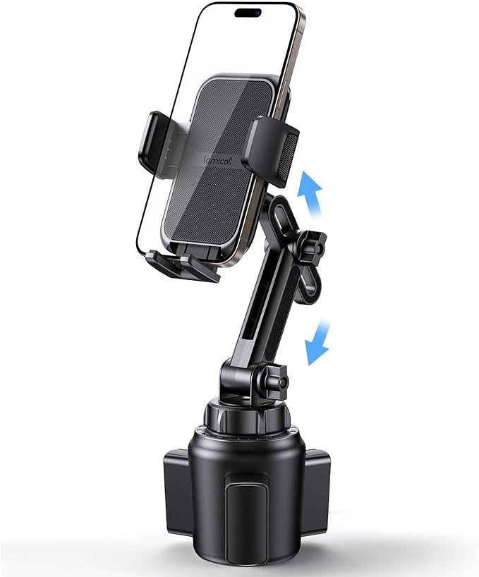 Lamicall Ultra Stable Magnetic Tesla Phone Mount + Thick Cases Friendly Cup Cell Phone Car Mount