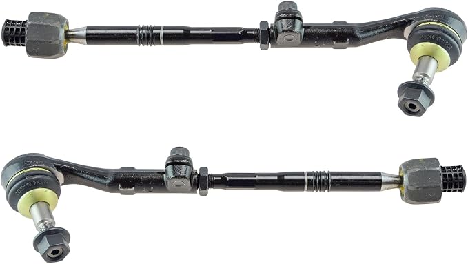 TRQ Inner and Outer Driver and Passenger Side Tie Rod Set 2 Piece Compatible with 06 BMW 325i 06 BMW 330i 07-11 328i 07-11 335i 12-13 328i Coupe 12-13 328i Convertible 08-13 128i