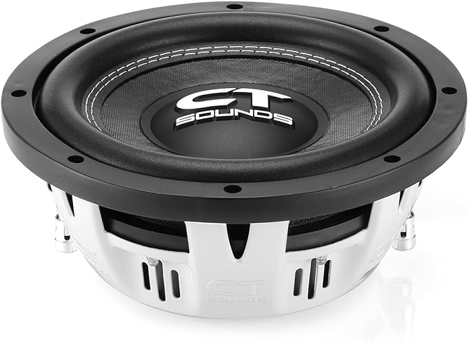 CT Sounds Hydro 8” Dual 2-Ohm 600-Watt Shallow Mount Car Subwoofer