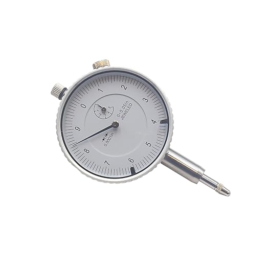HFS(R) 0-0.05" Dial Indicator Lathe Tool High Precision, 0.05" Measuring Range, 0.0001" Graduation Interval