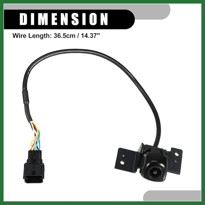 Motoforti Rear View Back Up Camera No.95760-D3001 - Car Rear Park Assist Reverse Camera - for Hyundai Tucson 2016-2018 Plastic Black - 1 Pc Long-Lasting