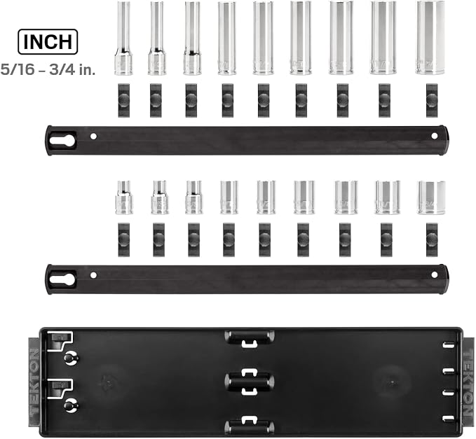 TEKTON 3/8 Inch Drive 12-Point Socket Set, 18-Piece | SHD91214