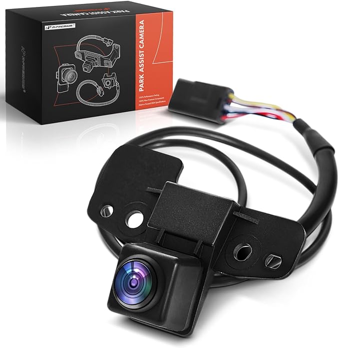A-Premium Front View Backup Camera Compatible with Chevrolet | Parking Camera for Traverse 2018-2019 w/RPO Code UVH (360 Degree View) - Replace# 23165927 - Parking Assist Backup Camera