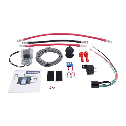HOLDWELL 12V Dual Battery Connect & Monitor Kit UTV-SBI-CM UTVSBICM Compatible with Honda Pioneer 500 700 1000
