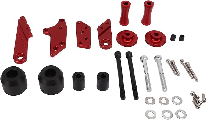 Motorcycle Frame Slider Compatible with CBR500R CB500X 2019 and Later Red Aluminum Alloy Crash Protector for Enhanced